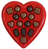 Elmer Chocolate Valentine's Day Rose & Plush Bear Design Heart Shaped, 6 Ounce Chocolate Gift Box, 6 Ounce (Pack of 1)