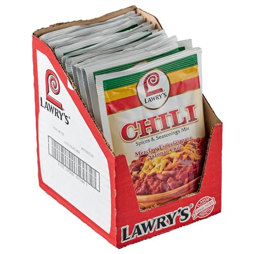 Lawry's Chili Spices & Seasonings Mix, 1.48 oz (Pack of 12)