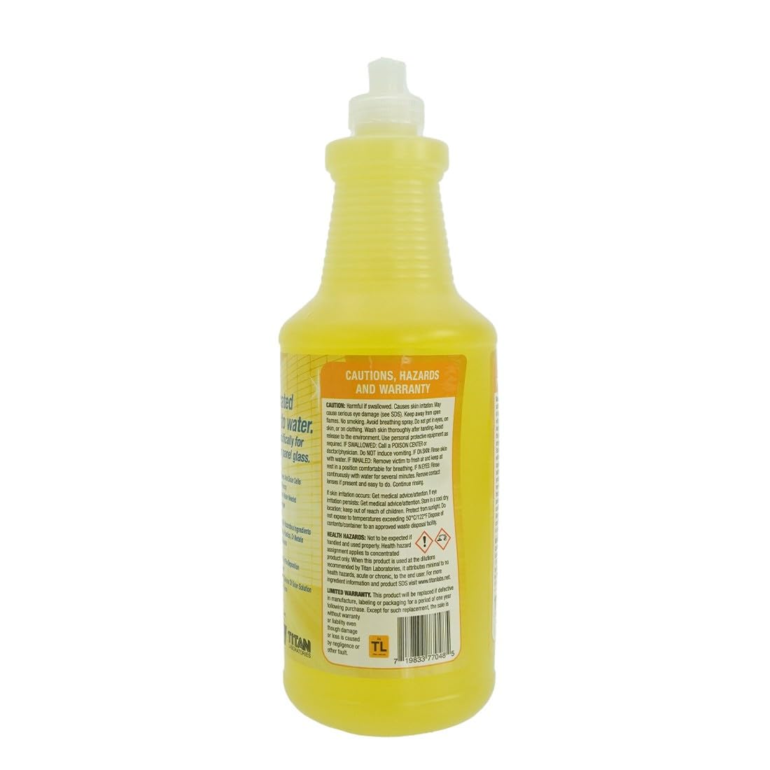 Titan Laboratories Glass Gleam Solar - Solar Panel Cleaner - Highly Concentrated - 1 Gallon Makes 500 Gallons of RTU Product (1 Quart)