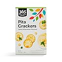 365 by Whole Foods Market, Cracker Pita Parmesan & Garlic, 5 Ounce