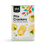 365 by Whole Foods Market, Cracker Pita Parmesan & Garlic, 5 Ounce