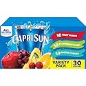 Capri Sun Flavored with Other Natural Flavor Juice Drink Blend, 30 Pouches, for School Lunches and On-the-Go Hydration, Fruit Punch, Strawberry Kiwi