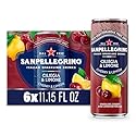 Sanpellegrino Italian Sparkling Drink Ciliegia and Limone, Sparkling Cherry and Lemon Beverage, 11.15 fl oz. 6 Pack