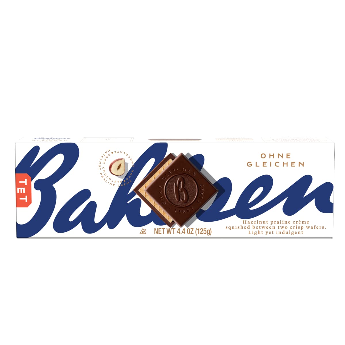 Bahlsen Ohne Gleichen First Class Dark Cookies (12 boxes) - Hazelnut wafers covered in rich dark European chocolate - 4.4 oz boxes