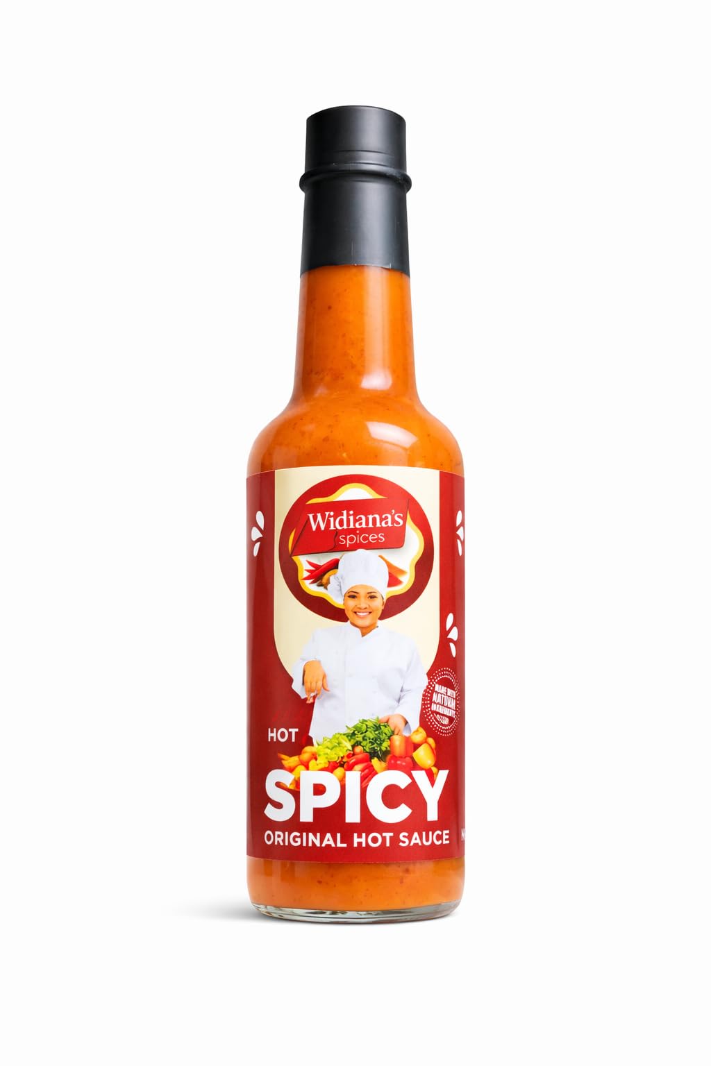Widiana's Original Hot Sauce - 3 fl oz | Caribbean Style Spicy Pepper Sauce | Made with Fresh Hot Peppers, Turmeric & Garlic | All Natural Ingredients