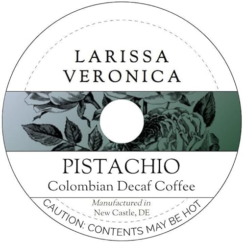 Pistachio Colombian Decaf Coffee (Single Serve K-Cup Pods) (Gourmet, Naturally Flavored, Whole Coffee Beans) (12 pods, ZIN: 574172) - 2 Pack