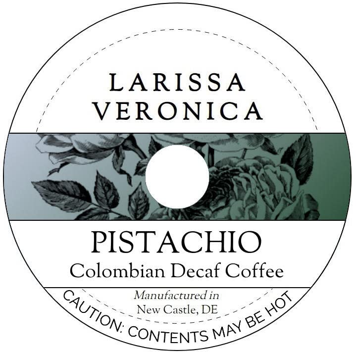 Pistachio Colombian Decaf Coffee (Single Serve K-Cup Pods) (Gourmet, Naturally Flavored, Whole Coffee Beans) (12 pods, ZIN: 574172) - 2 Pack