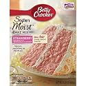 Betty Crocker Super Moist Cake Mix, Strawberry, 15.25 Oz (Pack of 4)