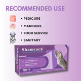 Shamrock Shamock 60603 Series Latex Non-Medical Powder Free Gloves, Large, Manicure, Pedicure, Food Handling, Cleaning (Pack of 100)