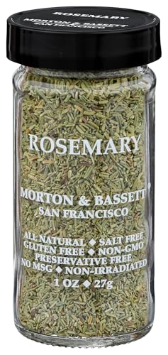 Morton & Bassett Rosemary, 1 oz - Non-GMO, Salt-Free, Fragrant Herb for Roasts, Sauces & Mediterranean Recipes