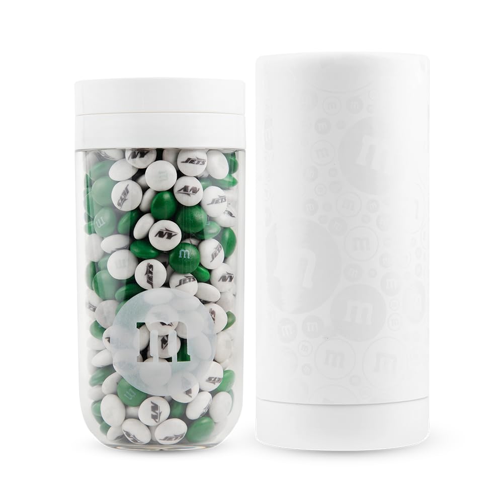 M&M'S NFL New York Jets Milk Chocolate Gift Jar, 12.7 oz