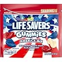 LIFESAVERS GUMMIES AMERICA MIX SHARING SIZE ( 2 PACK ( RED CHERRY WHITE GRAPE BLUE RASPBERRY FLAVORS )