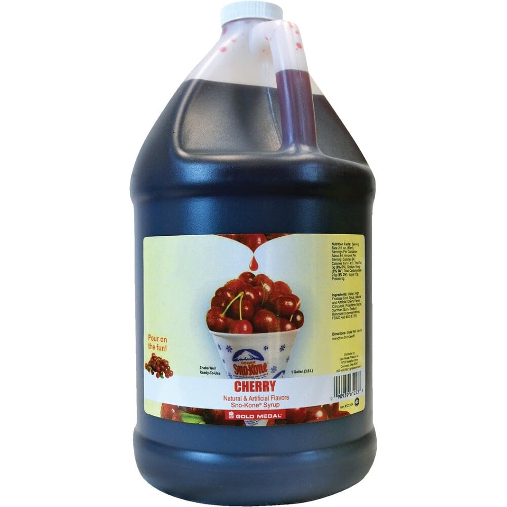 Gold Medal Sno-Kone Cherry Syrup 0.5 gal.