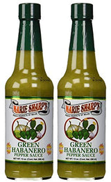 Marie Sharp’s Green Habanero Hot Pepper Sauce 10 Oz, Mild-Medium Heat | All-Natural Belizean Hot Sauce