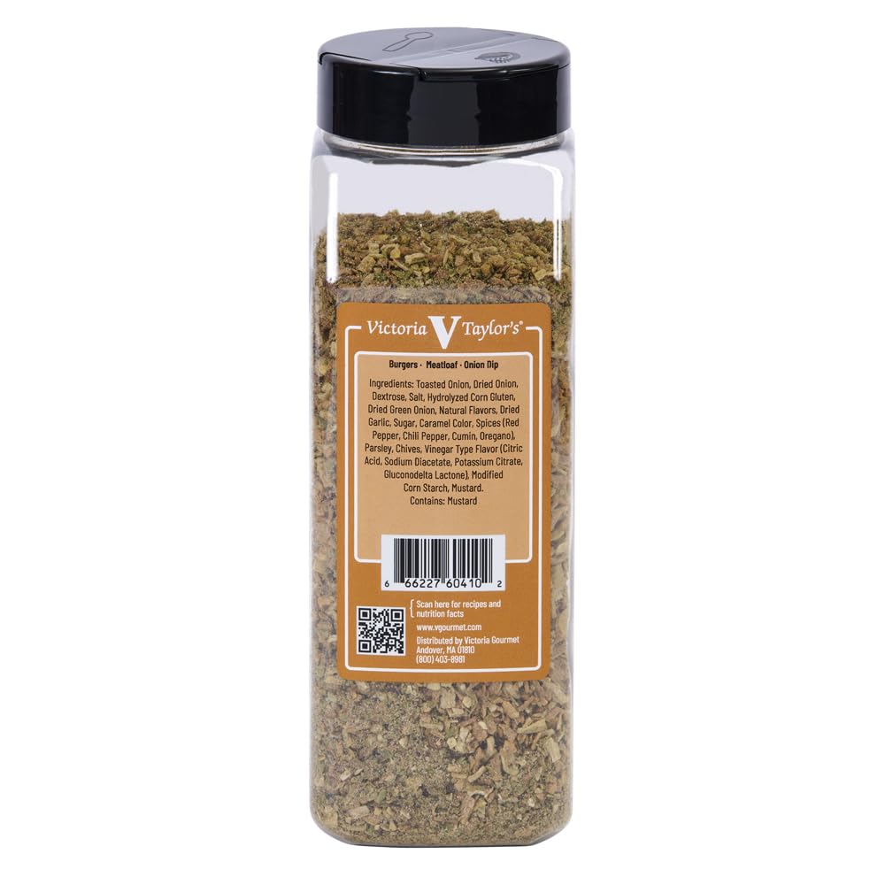Victoria Taylor's Toasted Onion Herb - Enhance Your Dishes with Rich Onion Flavor and Aromatic Herbs 19.1 Ounce