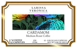 Cardamom Medium Roast Coffee (Single Serve K-Cup Pods) (Gourmet, Naturally Flavored, Whole Coffee Beans) (12 pods, ZIN: 571768)