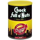 Chock Full O' Nuts Coffee, Regular, Amg, Can, 11.3 Ounce (Pack of 4)