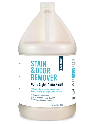 Good Life Solutions Natural Odor and Stain Remover Spray - Unscented Plant-Based Child & Pet Safe Cleaner Earth-Friendly Odor Eliminator Eco Cleaning