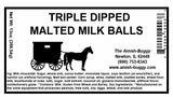 Arndts Fudgery Premium Chocolate Covered Candy (Milk Chocolate Triple Dipped Malt Balls (2-13 oz, Bags))