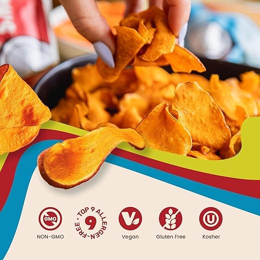 Jackson's Sweet Potato Chips, Avocado Oil, Sea Salt, Kettle Cooked CLEAN SNACK KETO SNACK NON GMO VEGAN GLUTEN FREE KOSHER PALEO SNACK 16 OZ 1 BAG