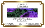Orange Vanilla Brazilian Coffee (Single Serve K-Cup Pods) (Gourmet, Naturally Flavored, Whole Coffee Beans) (12 pods, ZIN: 573858) - 2 Pack