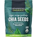 Viva Naturals Organic Chia Seeds, 2 lb, 32 Oz - Plant-Based Omega-3 and Vegan Protein, Gluten Free & Non-GMO, Perfect for Smoothies, Salads & Chia