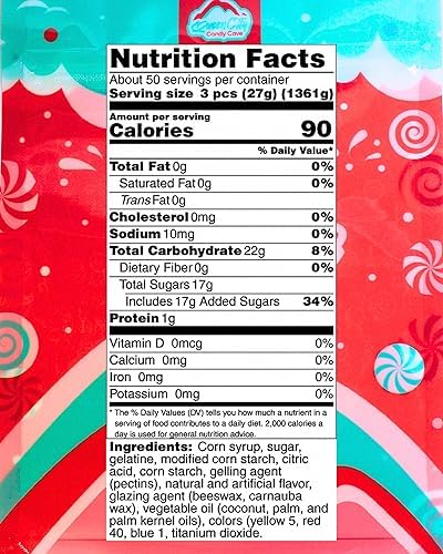 Santa Shaped Christmas Gummy Candy - Bulk Santa Gummies - Festive Red, Green, and White Gummy Christmas Santas (1 Pound)