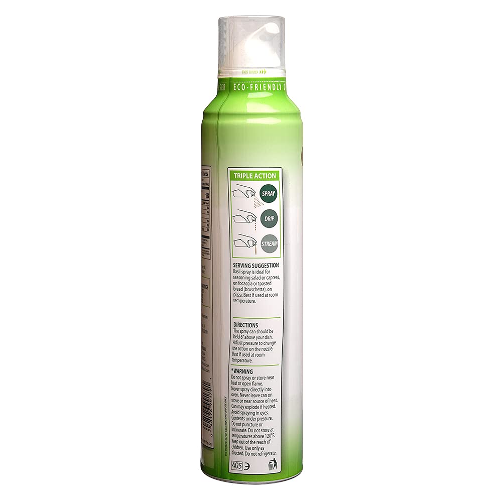 Basil Spray Extra Virgin Olive Oil, 8 oz (Pack of 1)