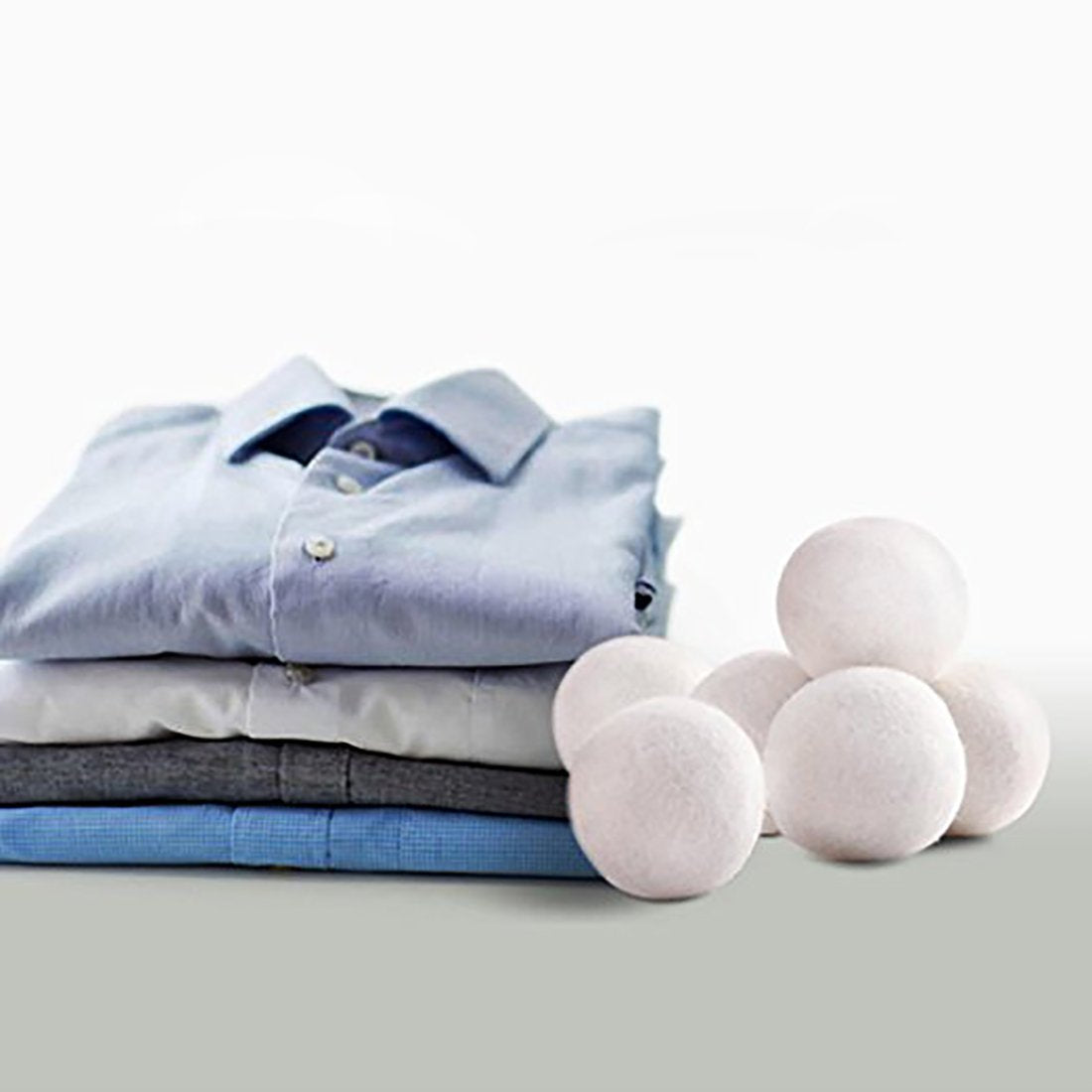BeFur Reusable Wool Drayer Balls 6 Pack XL Laundry Washing Fabric Softener - 8cm ball