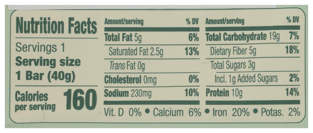 Mezcla, Mint Chocolate Protein Bar Sgl 1.4 Ounce