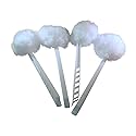 REYINL Metal Bowl Brush 4-Pack, White, Polyester, Reusable, Cleaning