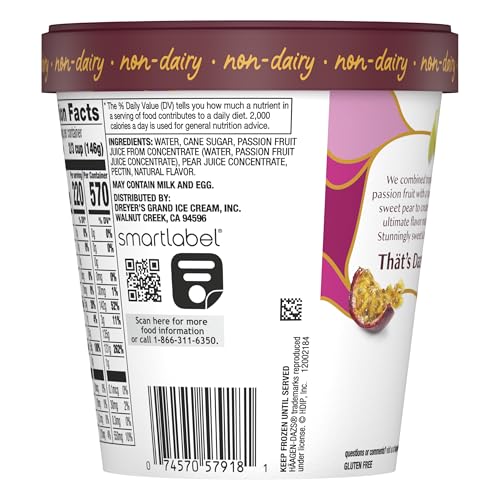 Haagen Dazs Passionfruit and Sweet Pear Sorbet, 14oz