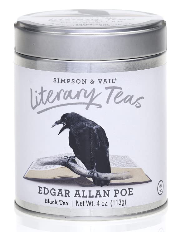 Simpson & Vail, Edgar Allan Poe's Black Tea Blend, Literary Tea - 4 Ounce Tin / 50 Cups