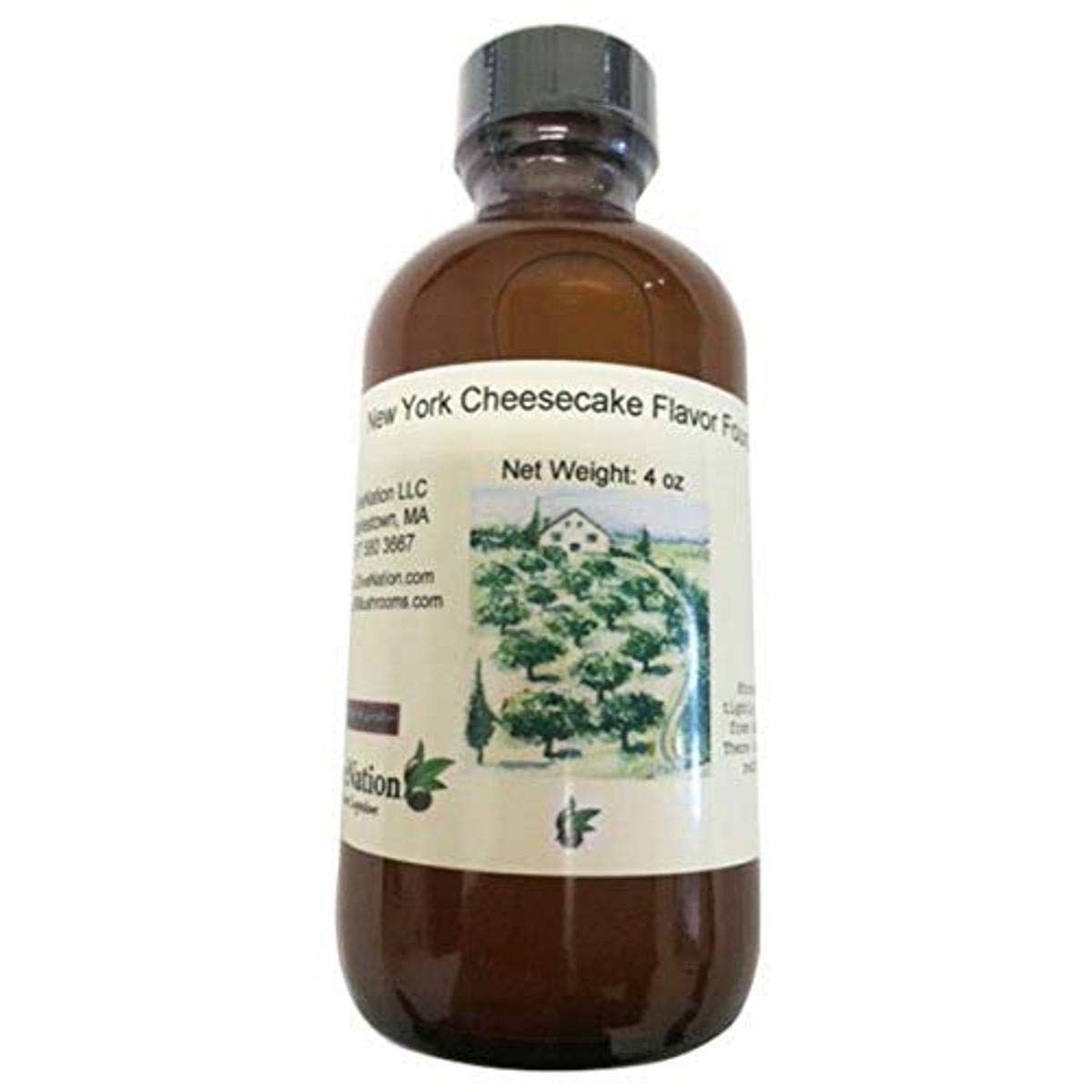 OliveNation NY Cheesecake Flavor Fountain, Rich, Creamy Cheesecake Flavoring for Beverages, Ice Cream, Frozen Treats, Soda, Baked Goods, Sugar Free