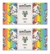 OmNom Caramel + Milk "Pride Bar" | Icelandic Bean To Bar Chocolate by OMNOM CHOCOLATE REYKJAVIK | 2 x 60g Bar