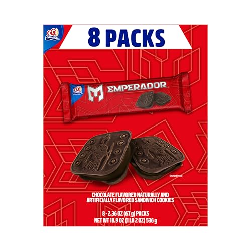 Gamesa Emperador Chocolate Flavored Sandwich Cookies, 2.36 Oz, Pack of 8