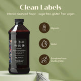 Natural Vanilla Alcohol?Free Flavor, 16 fl oz - Madagascar Bourbon vanilla, 100% natural, sugar?free, GMO?free, gluten?free, vegan, paleo, keto