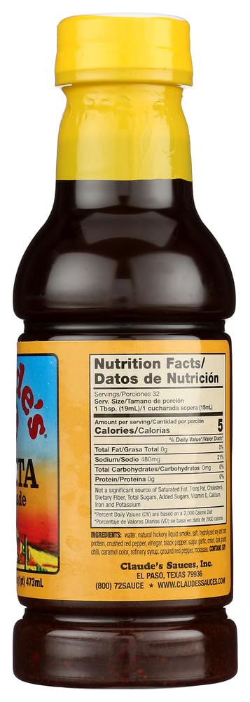 Claudes Fajita Marinade Sauce, 16 oz, (Pack of 4)