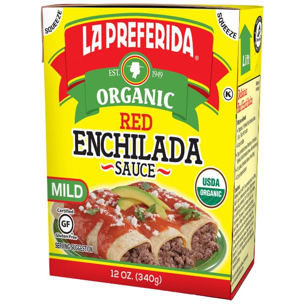 La Preferida Organic Red Enchilada Sauce, 12 Oz (Pack of 3)
