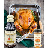 Gourmet Warehouse Savory Rum Butter Injectable Marinade andBird Rub Spice, 16 ozs - No MSG, No HFCS