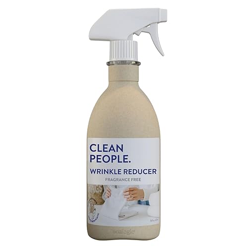 Clean People Wrinkle Reducer Spray - Clean Ingredients - Non-Toxic Formula - Removes Wrinkles, Static, and Odors - Unscented - Fabric Safe - 16oz…