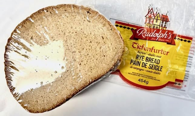 Rudolph's Tiefenferter Farmer's Double Crust Sliced Rye Bread - Authentic German-Style Dark Rye - Traditional Double Crust Recipe - Pre-Sliced