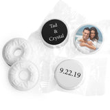 Personalized Wedding Photo Kiss Stickers (108ct) - Black (Stickers Only)