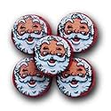 Crispy Santa Claus Face Christmas Premium Chocolate 64 Pieces - 1 Pound