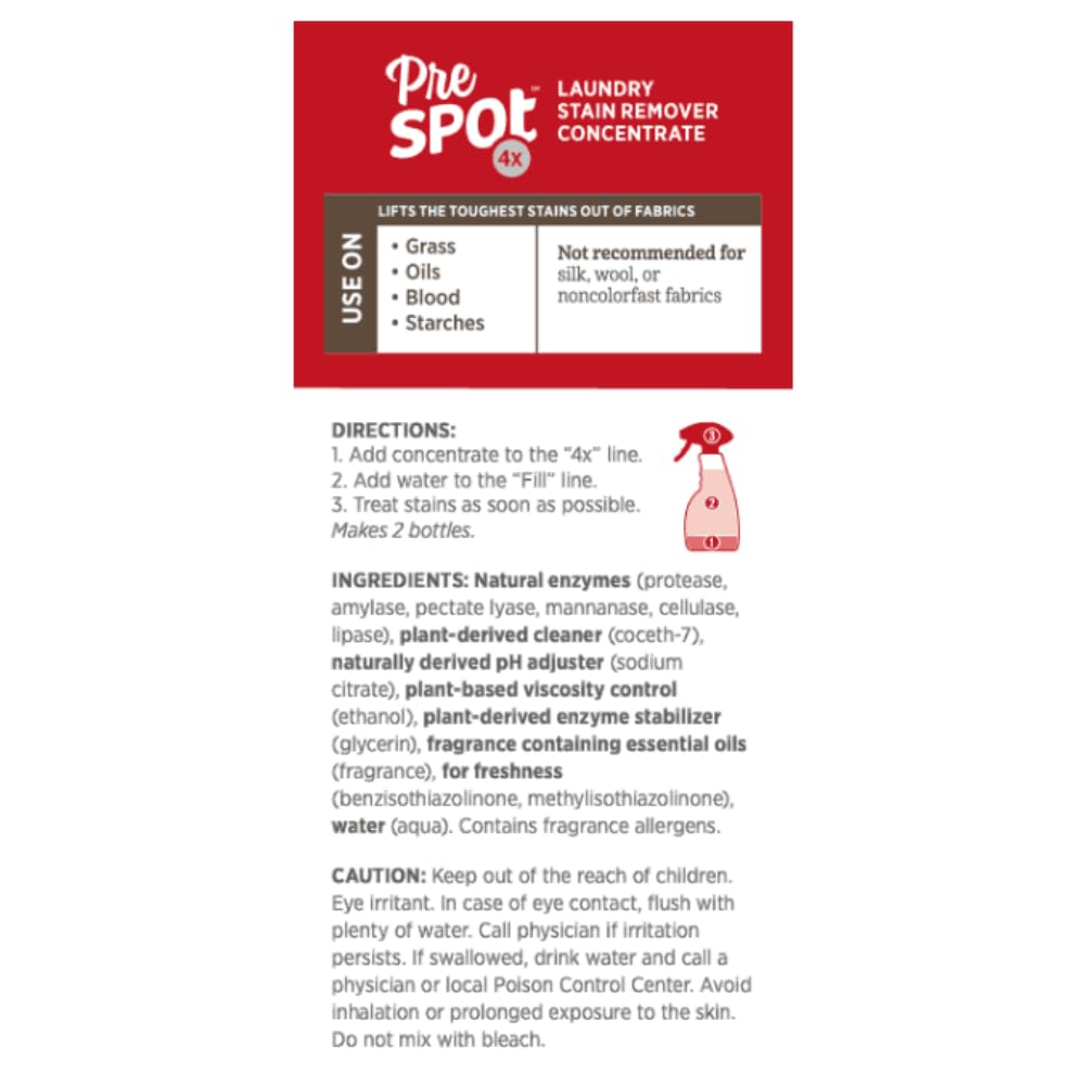 Bundle Set of Melaleuca Prespot 4X Concentrate, 8 Ounces and Spray Bottle