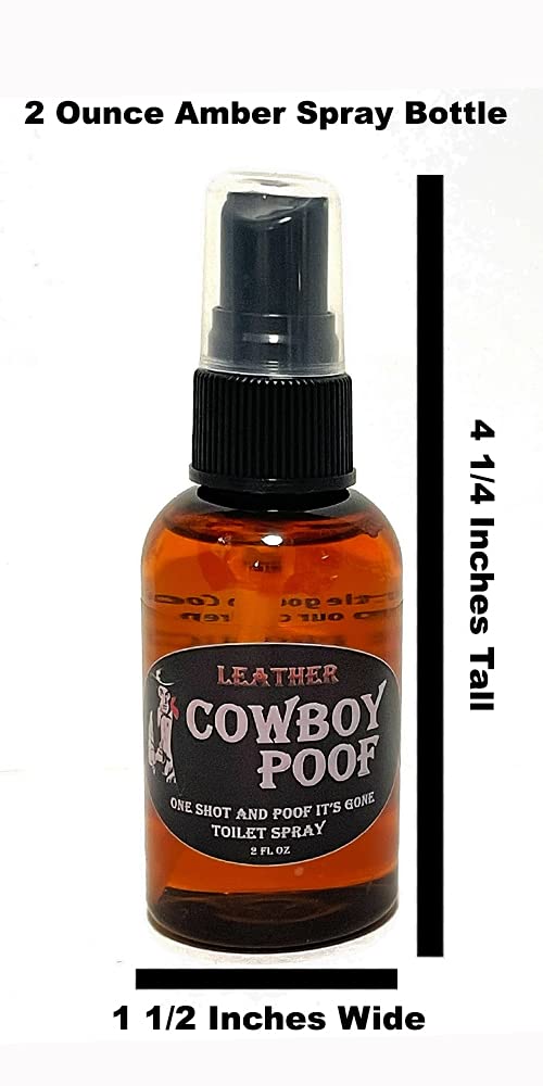 Cowboy Poof Leather Scented Toilet Spray