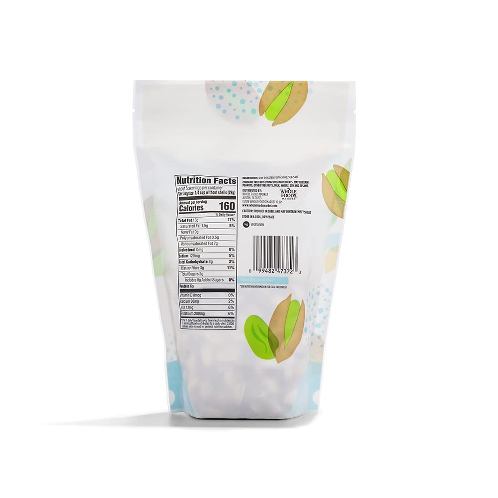 365 by Whole Foods Market, Roasted & Salted Pistachios, 10 Ounce