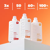 Loaded Laundry Detergent, Cologne Scented | Oasis Bundle - 100 Loads | Sandalwood & Vanilla, Sea Salt & Citrus | Phosphate, Paraben & Dye Free | Made