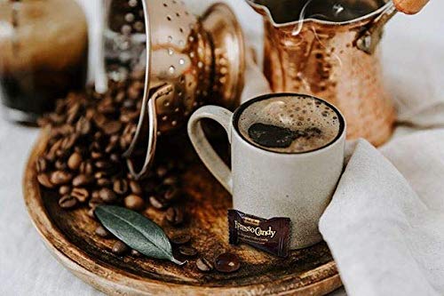 Bali's Best Espresso Candy, 1 Pound Jar, Individually Wrapped Hard Candy with Espresso Filled Center, Made with Real Sumatran Coffee, Halal