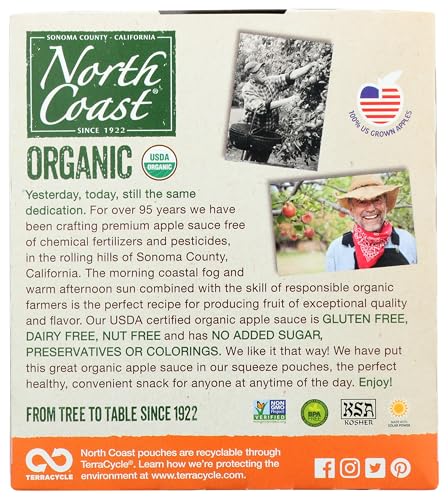 North Organic Apple Sauce Fruit + Veggie (2-Boxes)